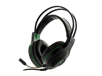 Xtech XTH-560 Insolense Wired Gaming Headset - Color: Black with green accents -Connection type: 3.5mm (TRRS) Includes a 3.5mm female splitter adapter to dual 3.5mm plugs (TRS) - Buttons: Volume control on left earcup